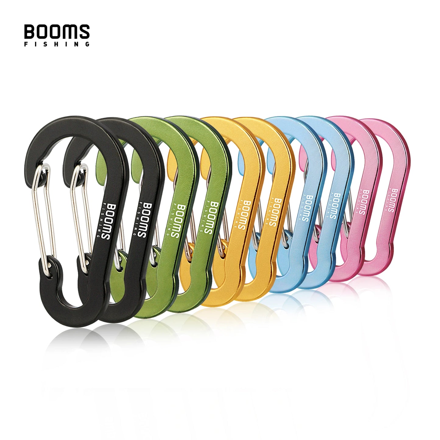 Booms Fishing CC1 Steel Small Carabiner Clips Outdoor Camping  Multi Tool  Fishing Acessories 6pcs