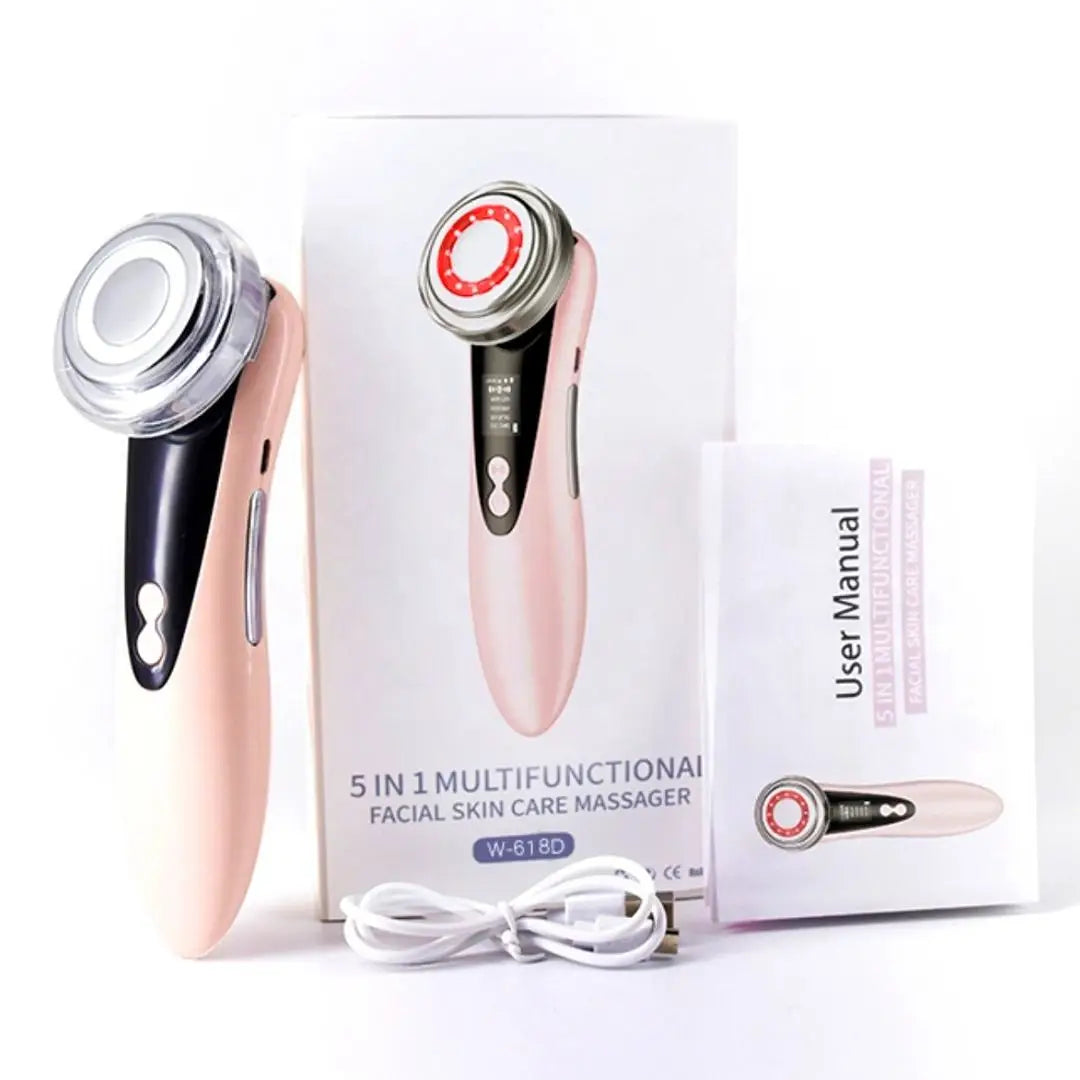 4 in 1 RF EMS Facial Massager Skin Care Tools Face Lift Multifunction Firm Device Skin Rejuvenation Wrinkle Removal