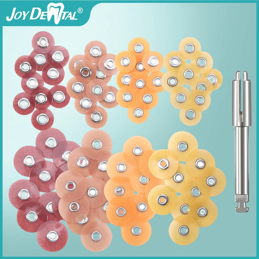 JOY DENTAL 50Pcs Dental Polishing Discs for Composites, Ceramics & Glass Ionomer Restorations