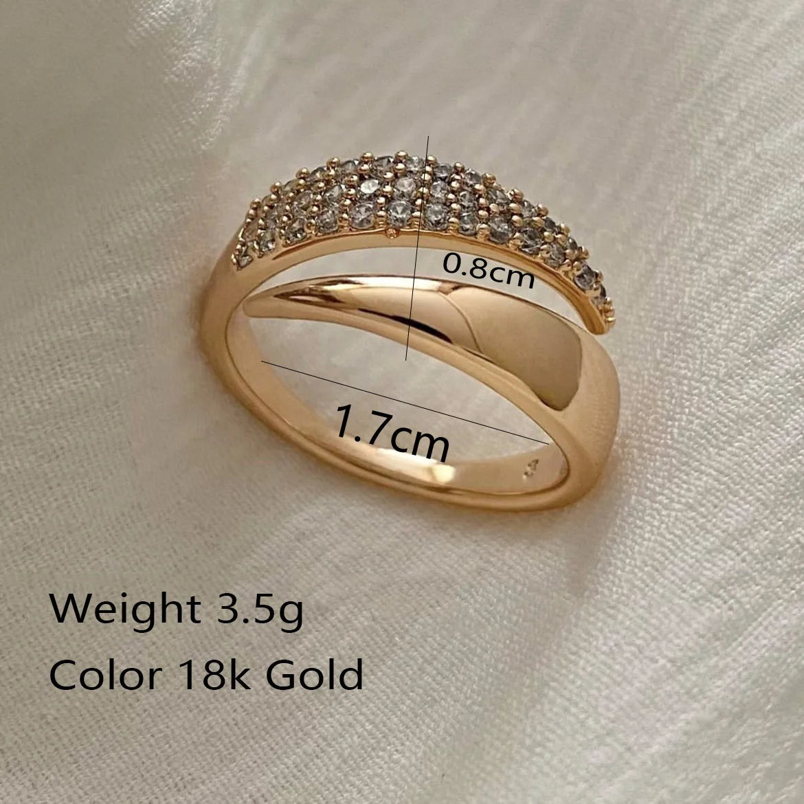 European American Alloy Geometric Full Diamond Ring Opening Adjustable Jewelry Ring Butterfly Ring