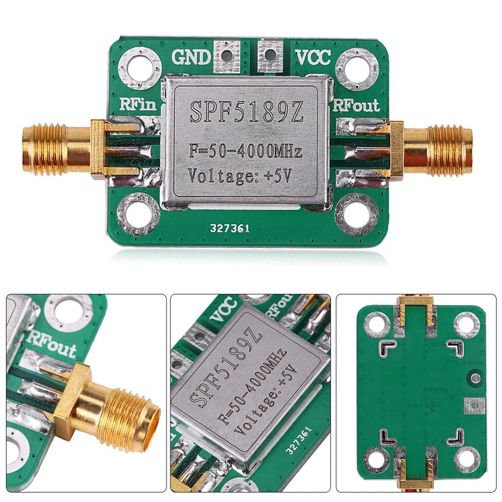 RF Amplifier LNA 50-4000MHz SPF5189 RF Amplifier Receiver For FM HF VHF / UHF Ham Radio