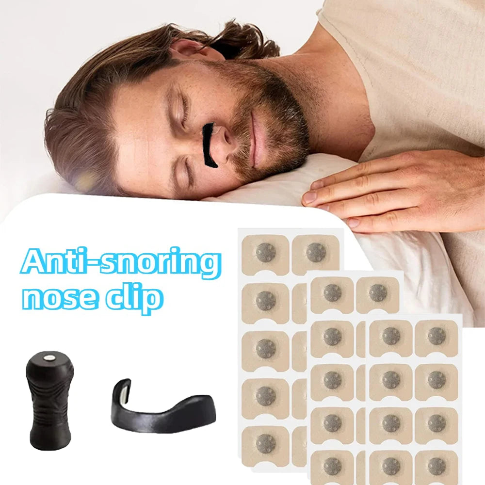 Magnetic Anti-Snoring Nose Clip and Nasal Breathing Dilator Starter Kit