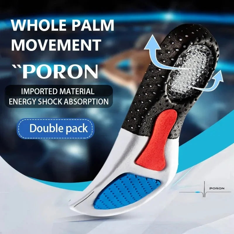 Silicone Sports Insole Arch Support Sports Insole Running Gel Insole Insert Buffer, MEN'S AND WOMEN'S Sports Insole