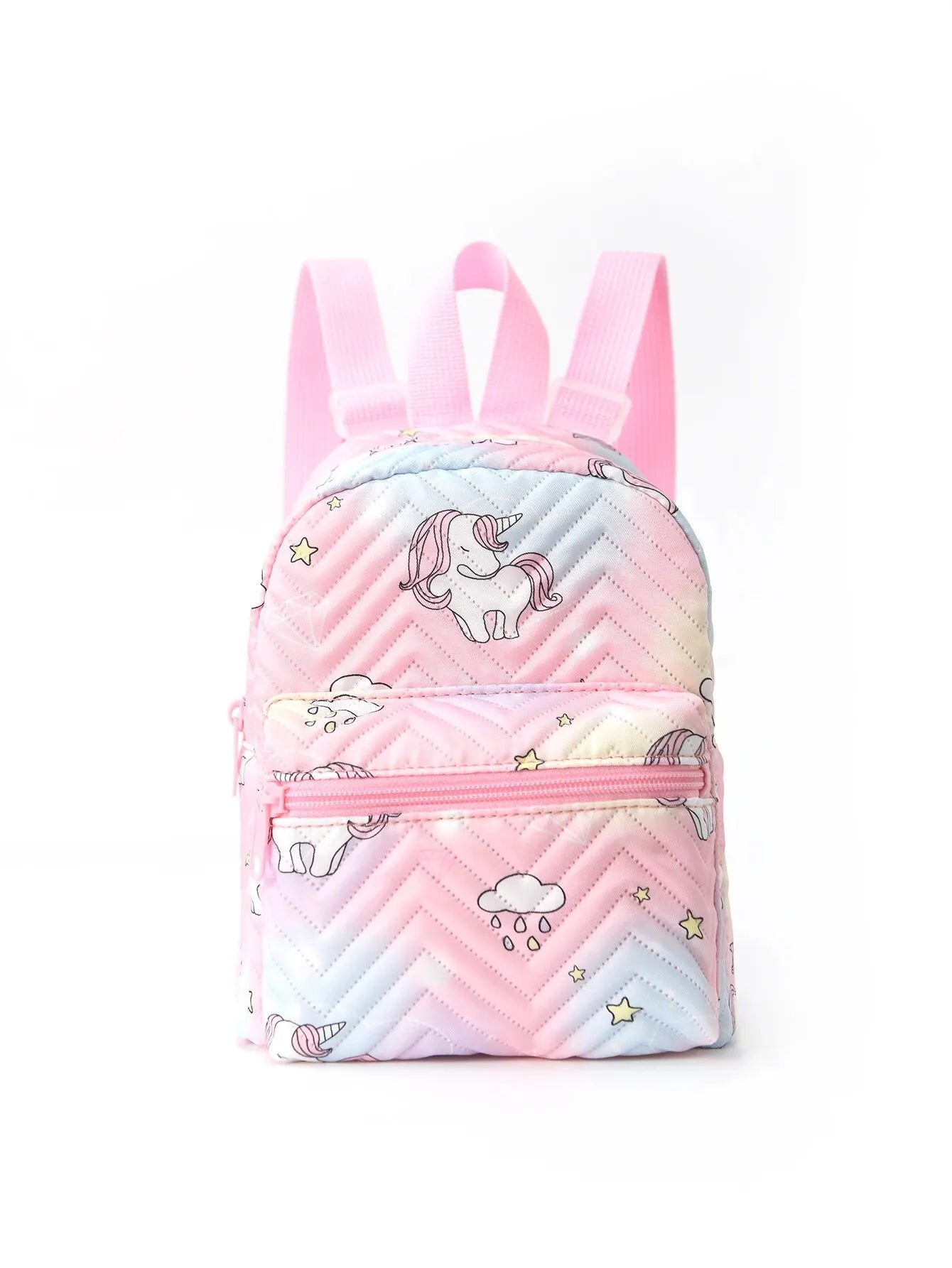 1pc Cute Cartoon Unicorn Print Children'S Backpack, Suitable For Girls, Students, Outdoor Travel, School, Holiday Gifts