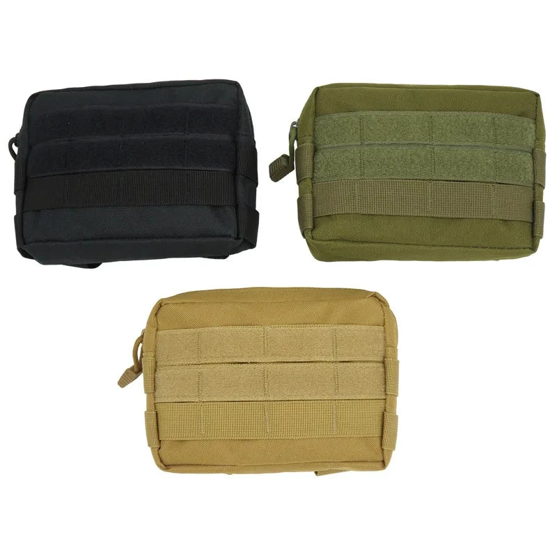 Molle Utility EDC Waist Bag Tactical Pouch Medical First Aid Bag Belt Pouch Outdoor Sports Hunting Bag