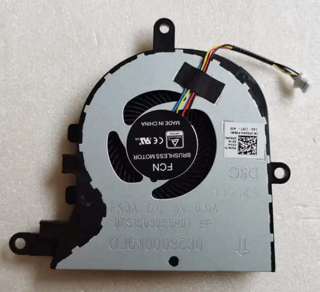 New CPU Cooling Fan for Dell Inspiron 17-3780 3793 5770 Vostro 3580 3590 3591 3593 Series 0FX0M0  DC28000K9D0 DFS1503055P0T FK3A