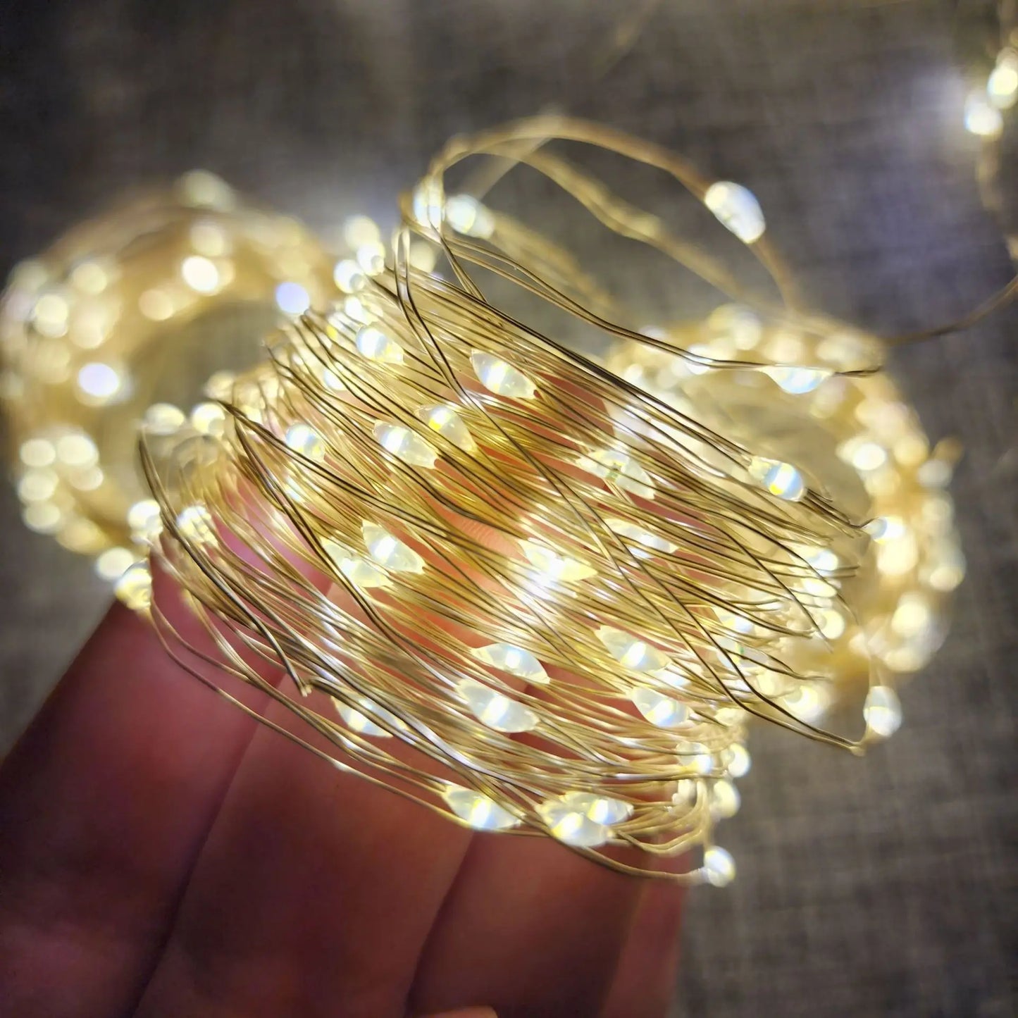 Warm White 5M 50LED Copper Wire String Light Use For Decoration