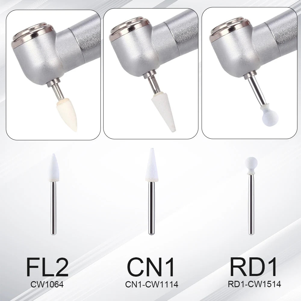 Azdent White Stone Polishing Burs for Porcelain & Resin