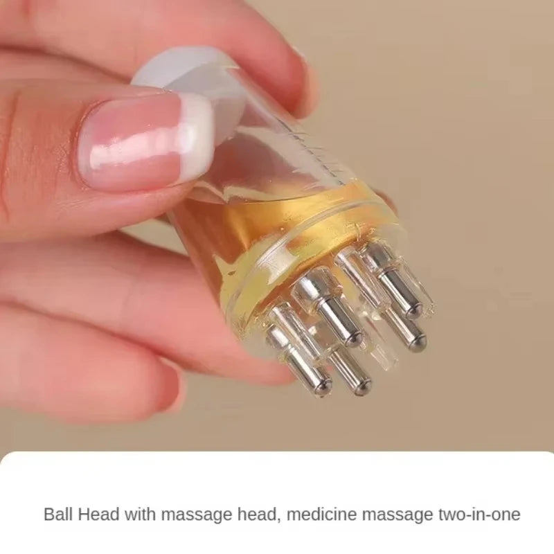 6ml Scalp Applicator, Mini Head Massager, Roll-On Brush, Hair Growth Oil Applicator, Massage Comb