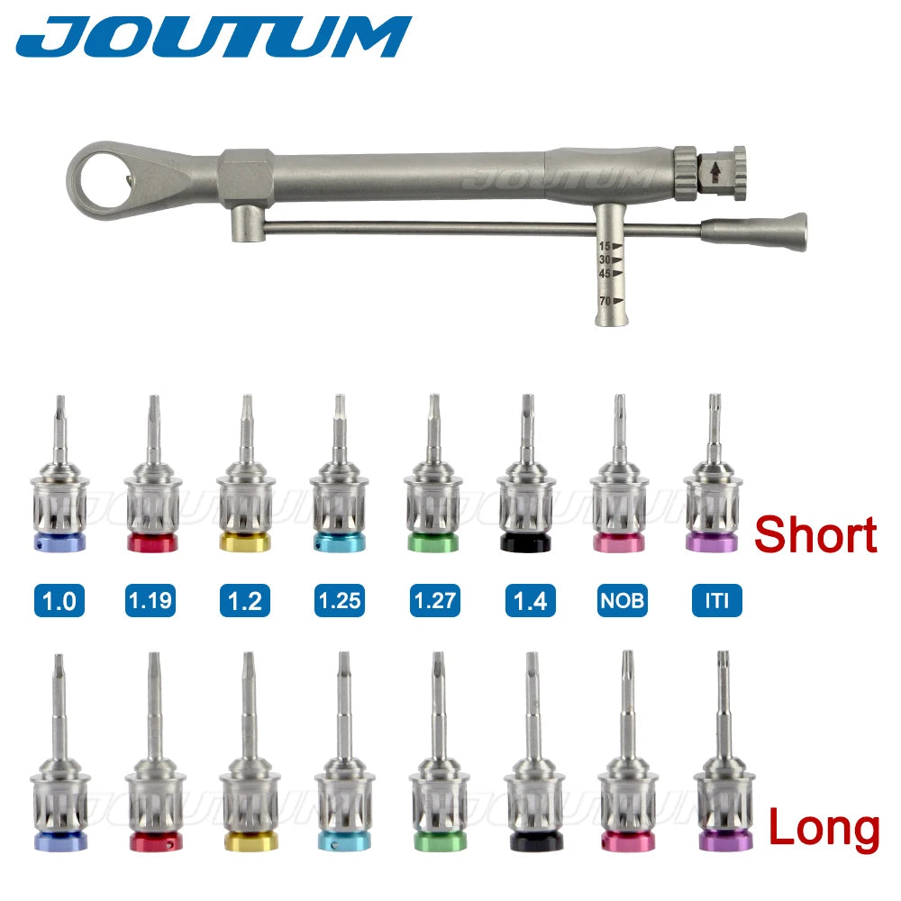 New Dental Universal Implant Torque Screwdriver Wrench Prosthetic Restoration Ratchet Kits Dentistry Implant Tool 10-70NCM