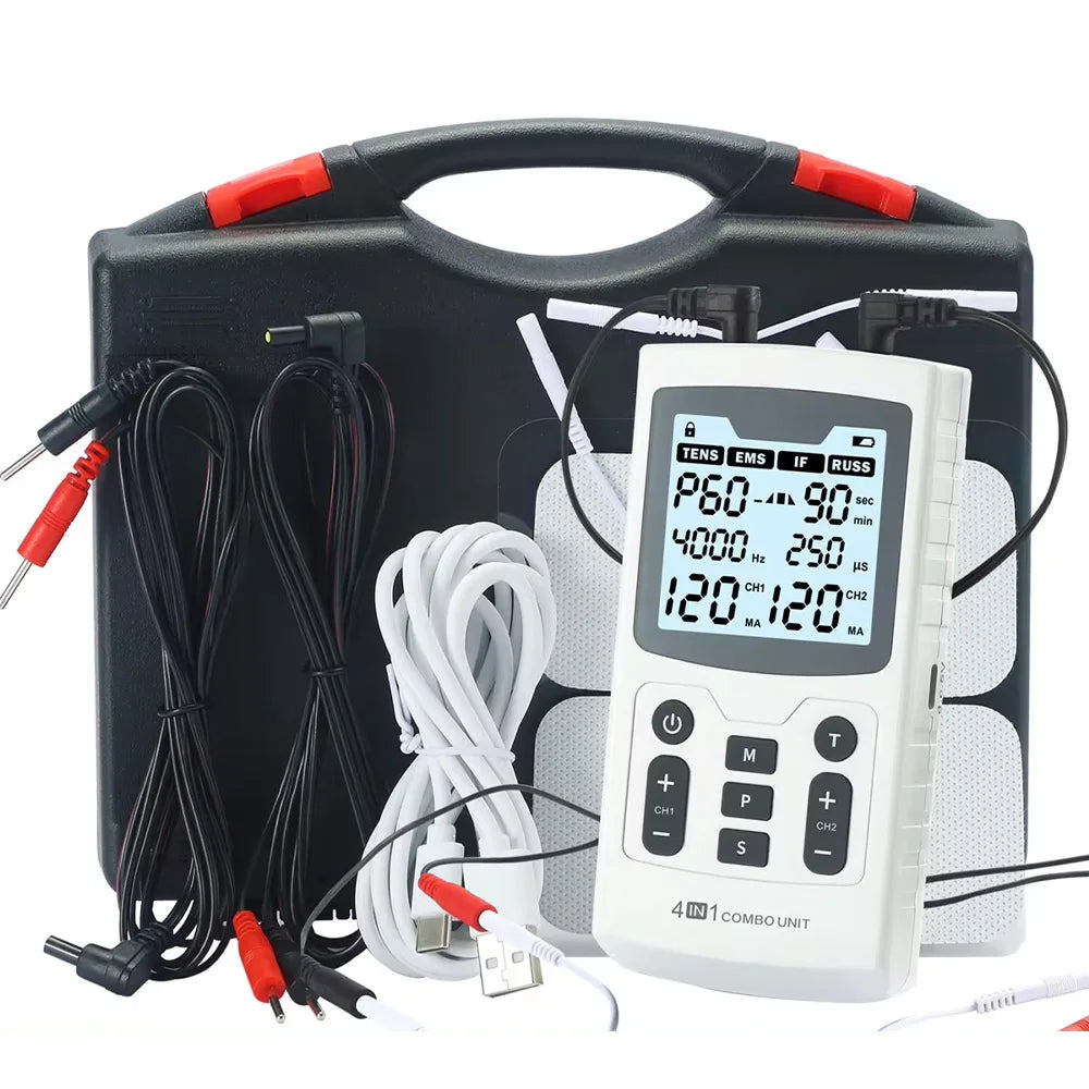 Electric Muscle Therapy Stimulator High-Frequency Interferential Physiotherapy Device  IFT RUSS TENS EMS Adjustable Body Massage