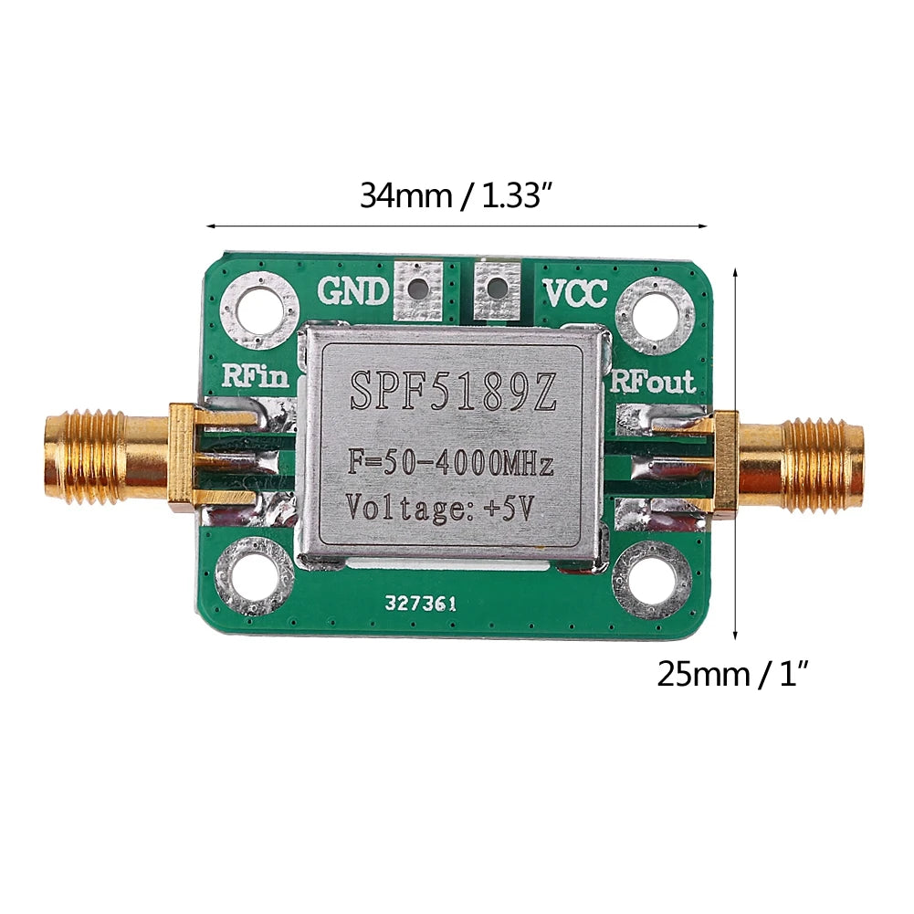 RF Amplifier LNA 50-4000MHz SPF5189 RF Amplifier Receiver For FM HF VHF / UHF Ham Radio