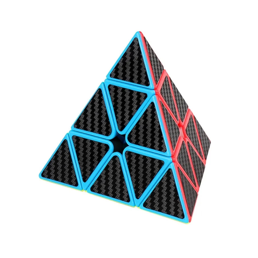 Meilong Carbon Fiber Cube 2x2x2 3x3x3 4x4x4 Pyramid Skew SQ1 Megaminx Puzzle For Beginners and Professionals