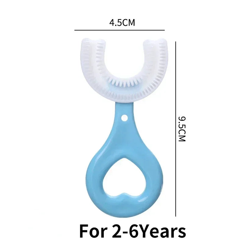 Baby Toothbrush Children 360 Degree U-shaped Child Toothbrush Teethers Baby Tooth Brush Silicone Kids Teeth Oral Care Cleaning