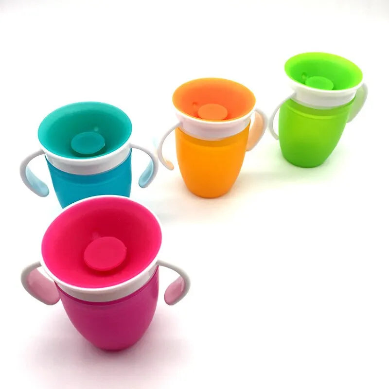 Silicone Cup Mouth 360 Leak Proof Sprinkling Magic Cup Baby Children Learn To Drink Anti Choke Drink Cup Fast Delivery