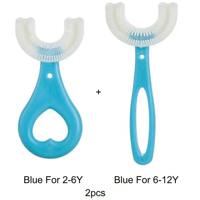 Baby Toothbrush Children 360 Degree U-shaped Child Toothbrush Teethers Baby Tooth Brush Silicone Kids Teeth Oral Care Cleaning