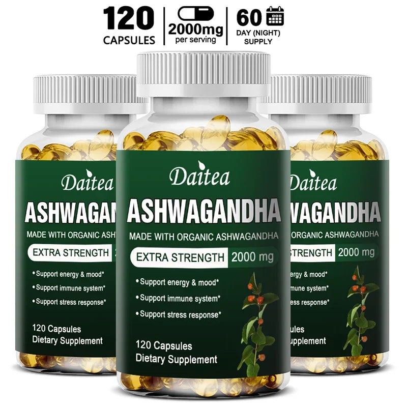 Daitea Ashwagandha Extract Capsule Anti-oxidation, Lipid-lowering, Decompression, Improving Sleep, Enhancing Immunity