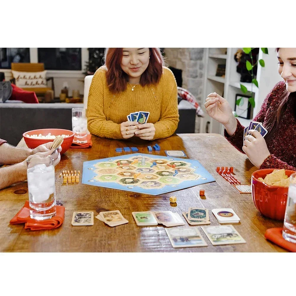 Catan Board Game Puzzle Leisure Toy Game Card Edition Playing Games 2-8 People Party Card Games