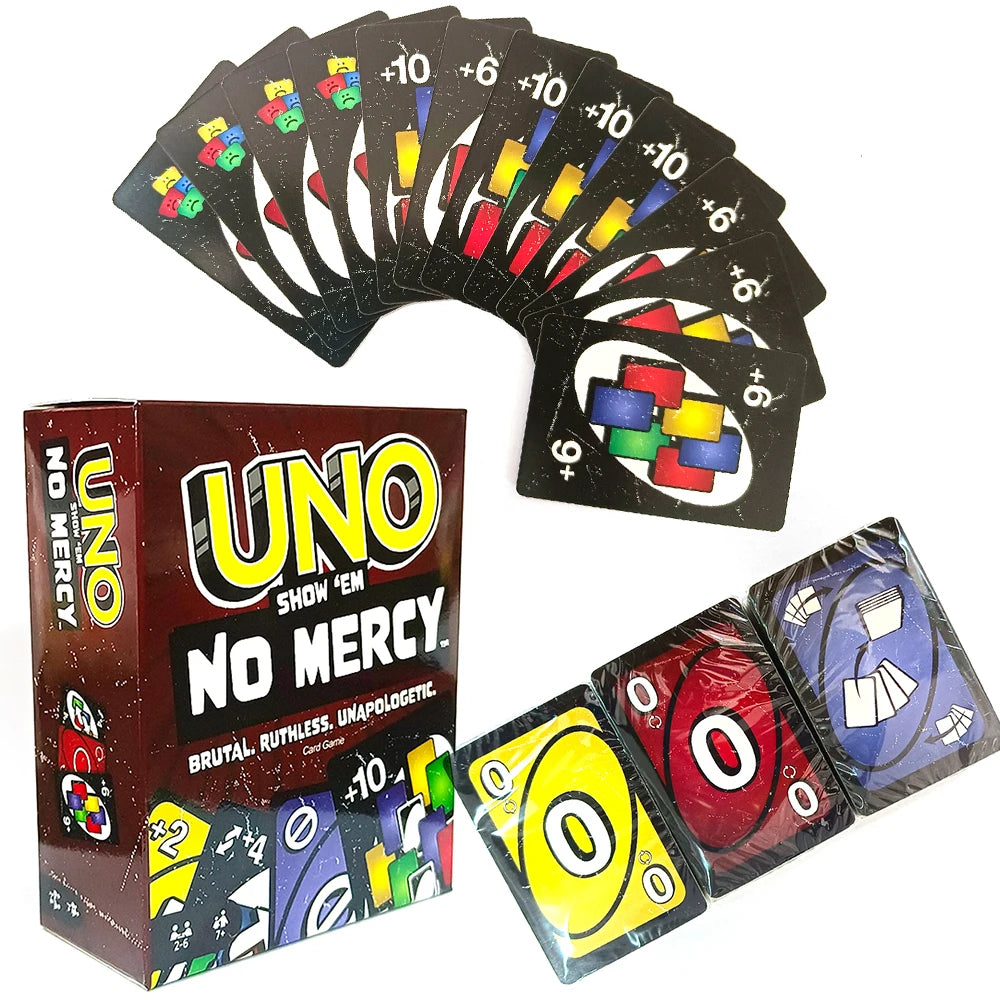 Uno No mercy Game Board Games UNO Cards Table Family Party Entertainment UNO Games Card Toys Children Birthday gift