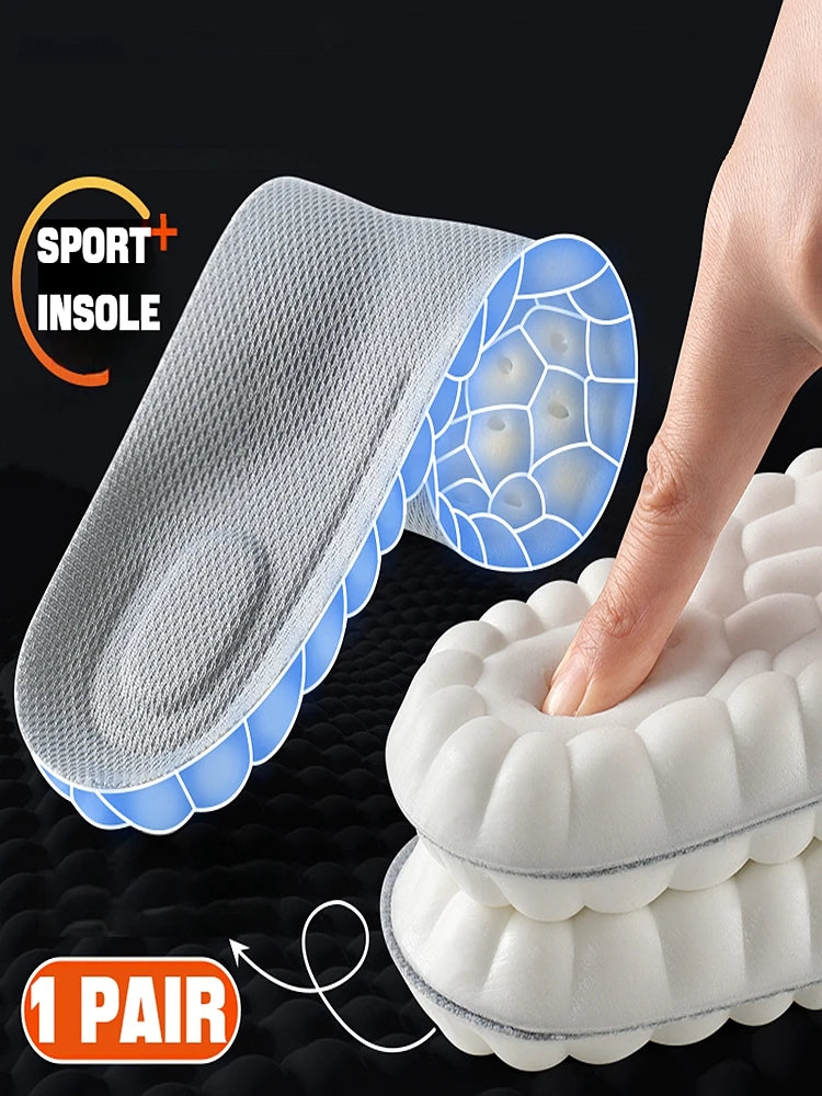 1Pair Plantar Fasciitis Relief Insole Shoes Insoles for Feet Arch Support Orthopedic Inserts Sports Shock Absorption Shoe Pads