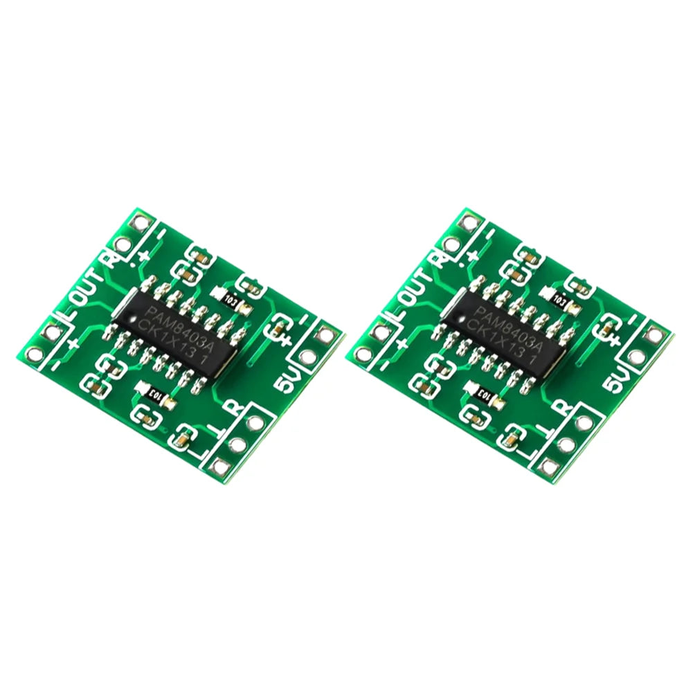 PAM8403 Mini Power Amplifier Board 2x3W 2-Channels Stereo Digital Audio Amplifier Module For Arduino 2.5V-5.5V USB Power Supply