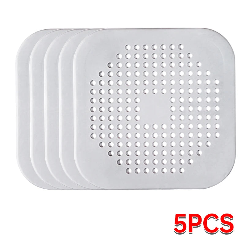 Shower Drain Hair Catcher Sink Strainer Drain Cover Shower Hair Catcher Silicone  Hair Filter Kitchen Bathroom Home Accessories