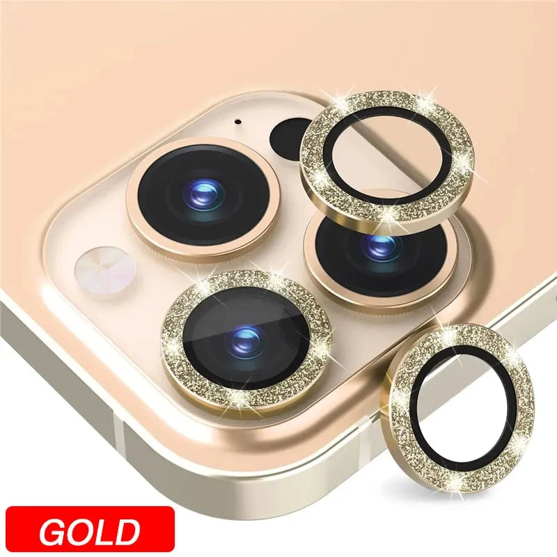 Camera Lens Protector For iPhone 11 12 13 Pro Max Mini 14 15 Pro Max Diamond Metal Protective Glass For iPhone 14 15 Plus Lens