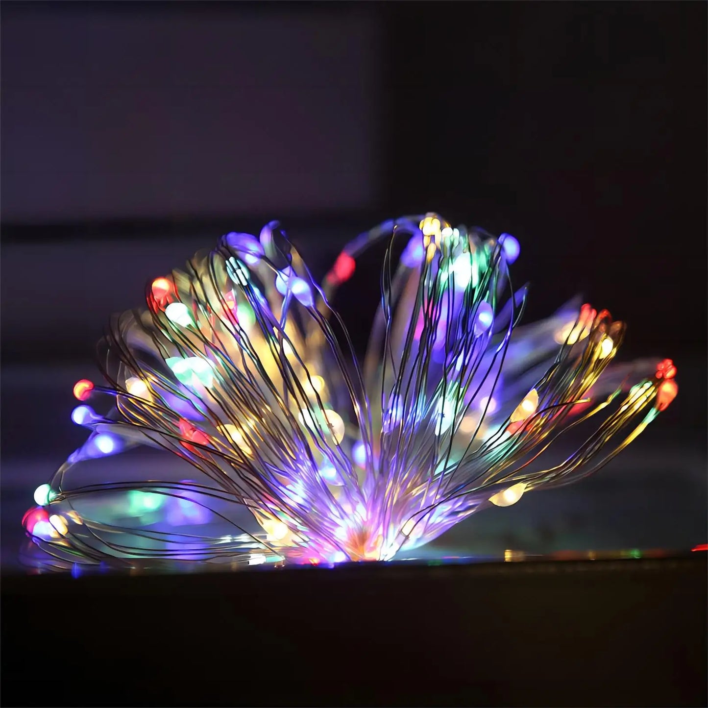 Warm White 5M 50LED Copper Wire String Light Use For Decoration