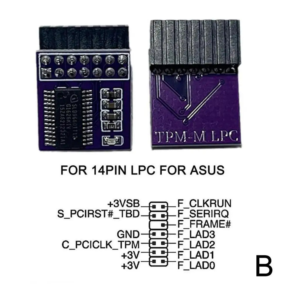 Newest TPM 2.0 Encryption Security Module Remote Card Supports Version 2.0 12 14 18 20-1pin Pin Support Multi-brand Motherboard