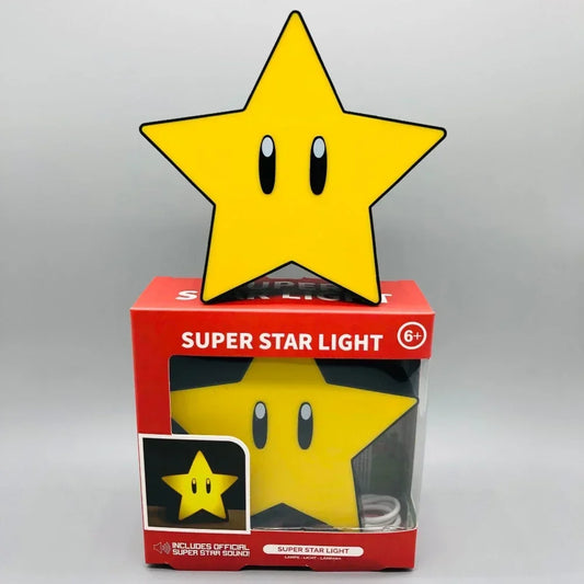 New LED Question Super Mario Bros Lamp Super Star Light Led Music Night Light Sound Usb Charging Desk Lamp for Kids Gifts Toys