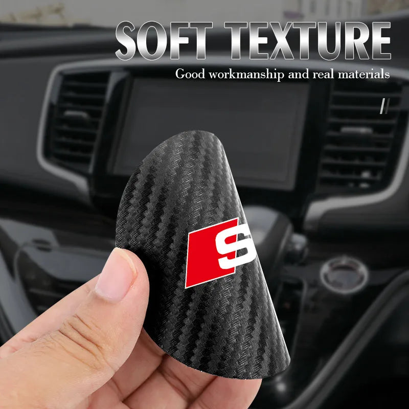 2Pcs Leather Coaster Anti-noise Water Cup Pad Cushion For Audi Sline A3 A1 A4 A6 B8 A5 B7 C7 A7 A8 B9 B6 C6 Q2 Q3 Q5 Q7 Q8 TT S3