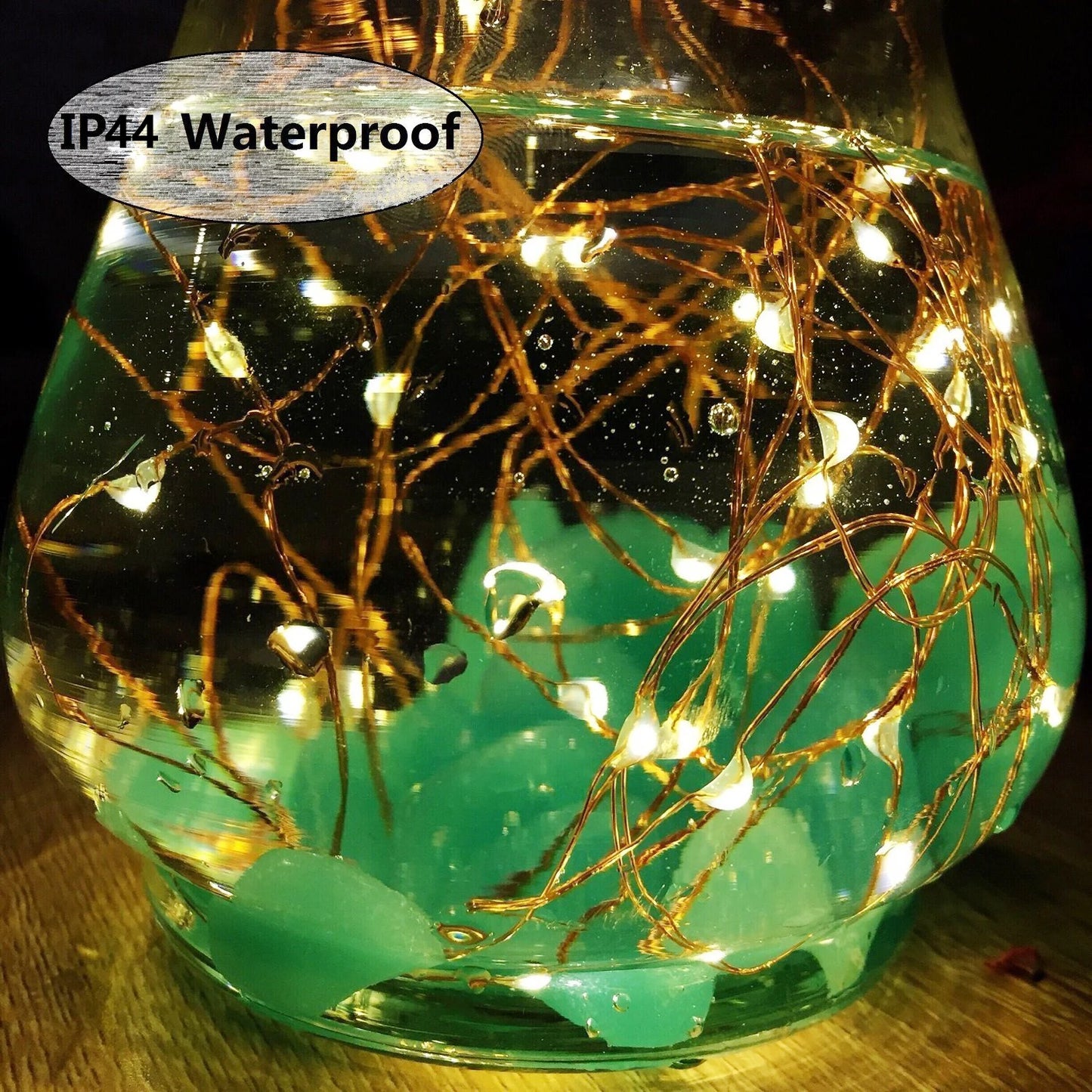 Warm White 5M 50LED Copper Wire String Light Use For Decoration