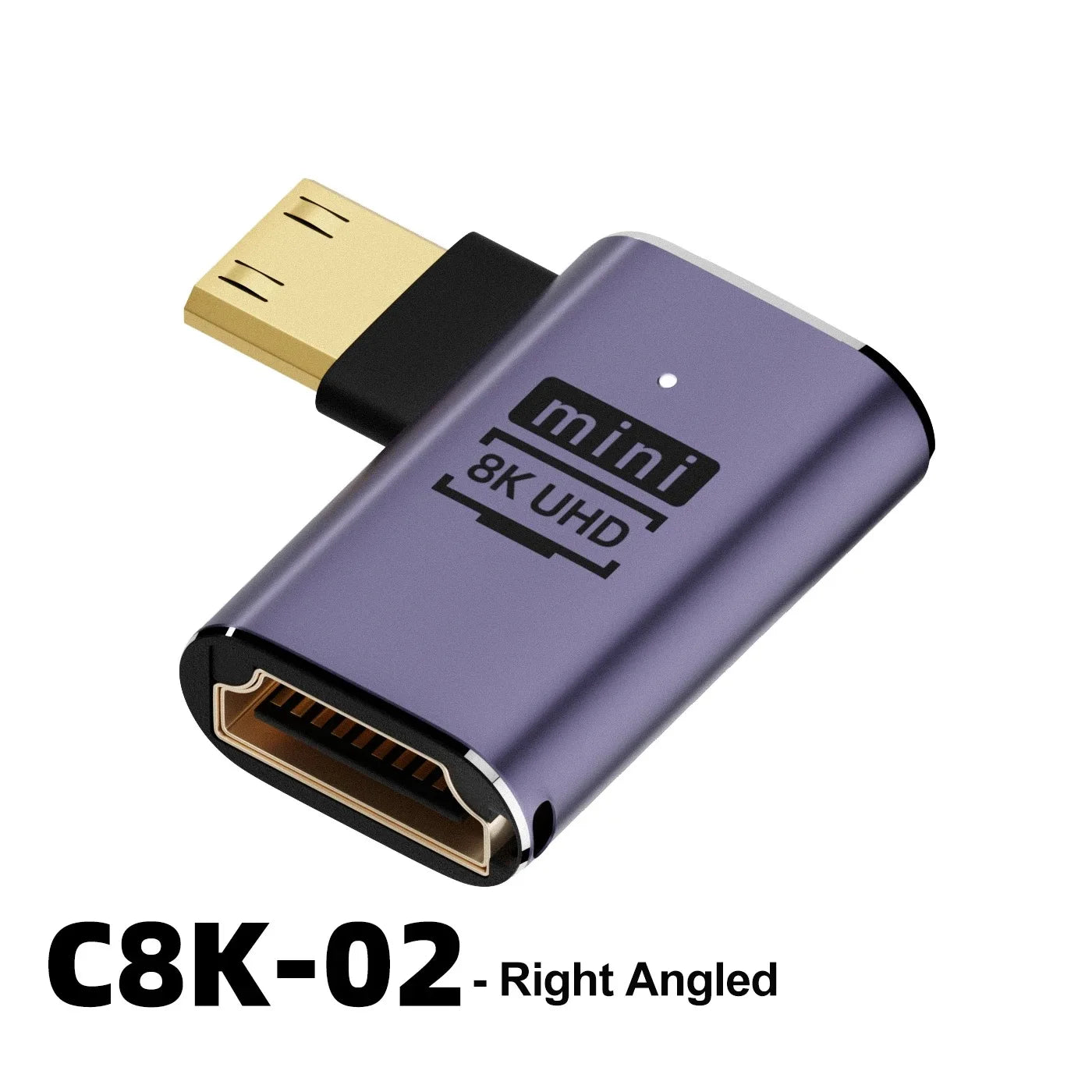 HDMI-Compatible Adapter 90 270 Degree Right Angle Male to Female Converter 8K HD Connector Mini / Micro HDMI-compatible Extender