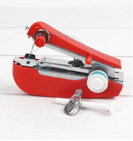 1pc Portable Mini Manual Sewing Machine Simple Operation Sewing Tools Sewing  Cloth Fabric Handy Needlework Tool LYQ