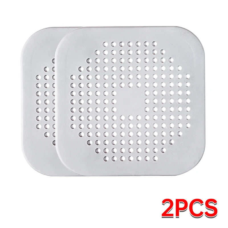 Shower Drain Hair Catcher Sink Strainer Drain Cover Shower Hair Catcher Silicone  Hair Filter Kitchen Bathroom Home Accessories