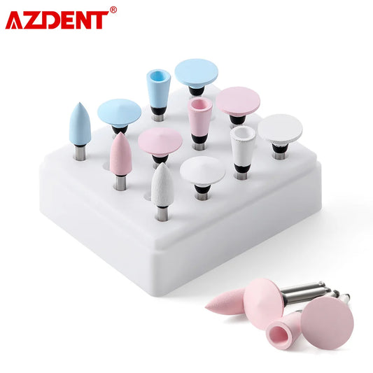 Dental Silicone Polishing Kit - 12Pcs Set for Finishing & Polishing