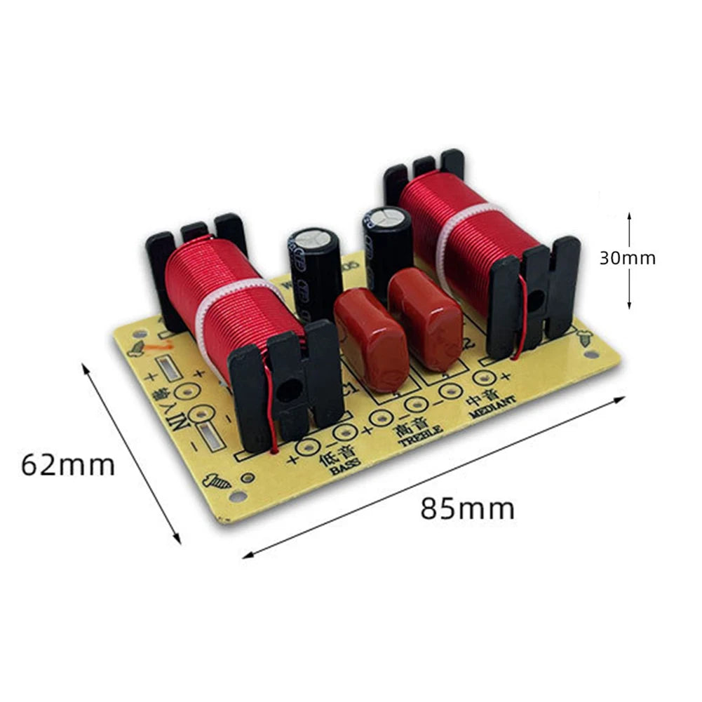 1-10pcs 3 Way Audio Speaker 150W Crossover Circuit Treble Midrange Bass Module Audio Speaker Frequency Divider Home Loudspeaker