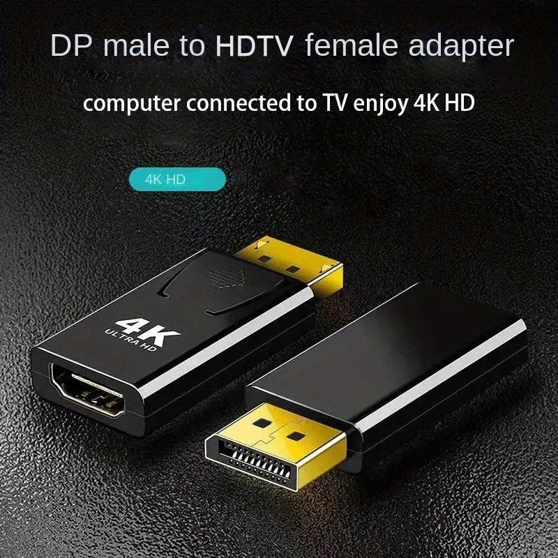 DP To HDTV 4K Connector DisplayPort DP Male to HD Female Adapter Converter Video Audio Plug Switch For Computer TV Laptop