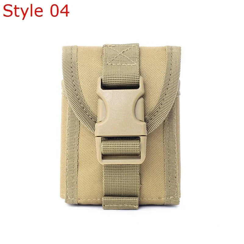 Molle waist bag, men's mobile phone bag, camping EDC bag