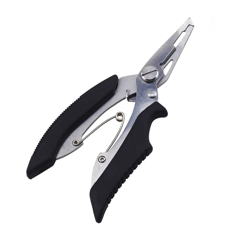 1 set hot selling Stainless Steel Fish Gripper Grip(8.6 inch )+Pliers(5 inch) Fishing Tackle Controller Fish Plier Fishing Tools