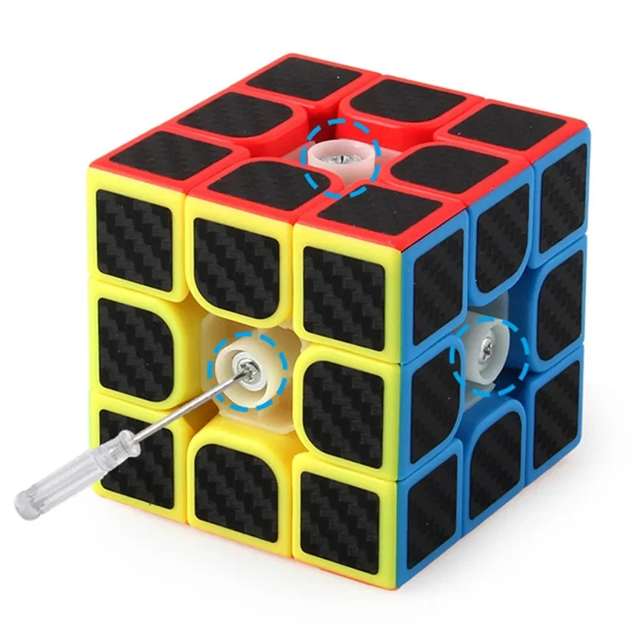 Meilong Carbon Fiber Cube 2x2x2 3x3x3 4x4x4 Pyramid Skew SQ1 Megaminx Puzzle For Beginners and Professionals