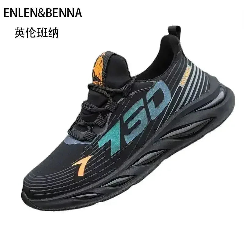 Men's Sports and Casual Shoes Summer Fashion New Shoes Round Toe Black Spring Men's Shoes Spring/Autumn