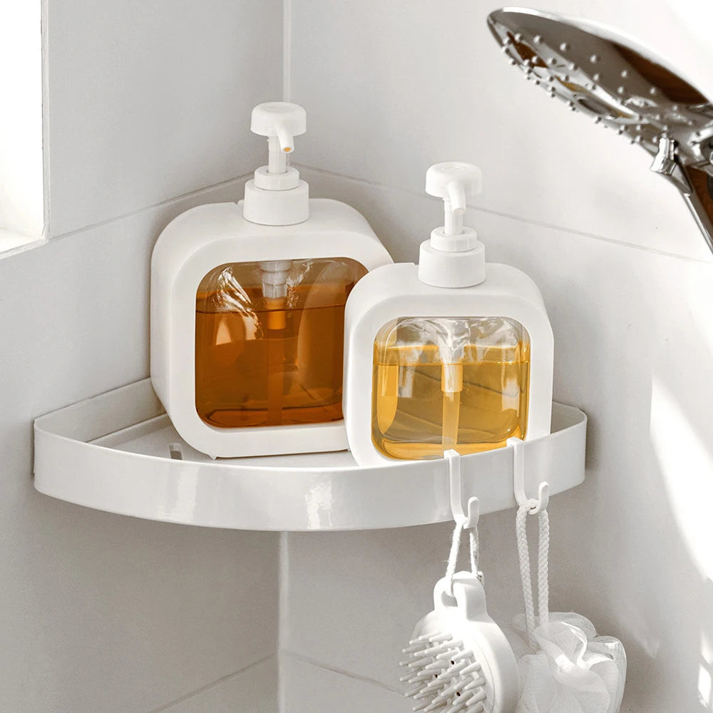 A large-capacity soap dispenser bottle, transparent visible plastic press bottle, suitable for travel, kitchen, bathroom