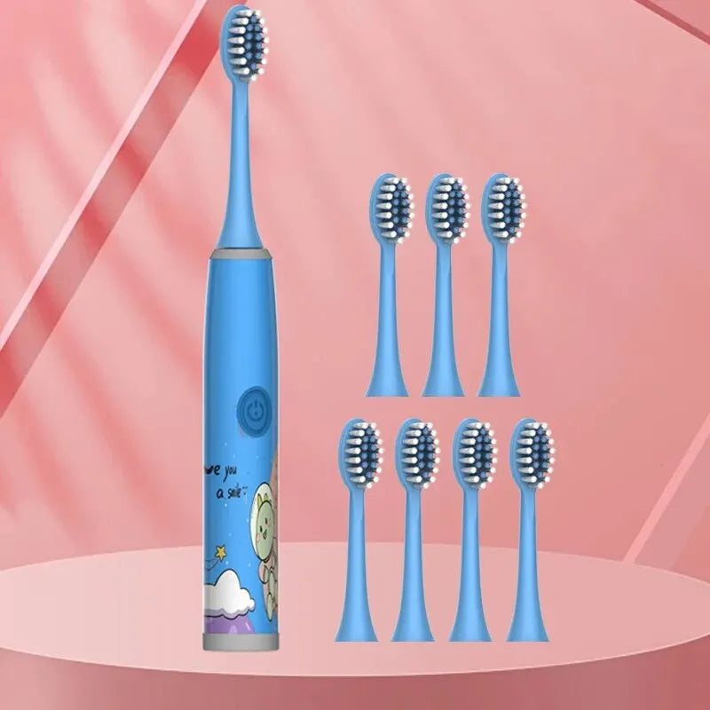 Children's ElectricToothbrushFor Both Men And Women, Suitable For Children Aged 3-15 Years Old. Soft Bristled Brush. Electric