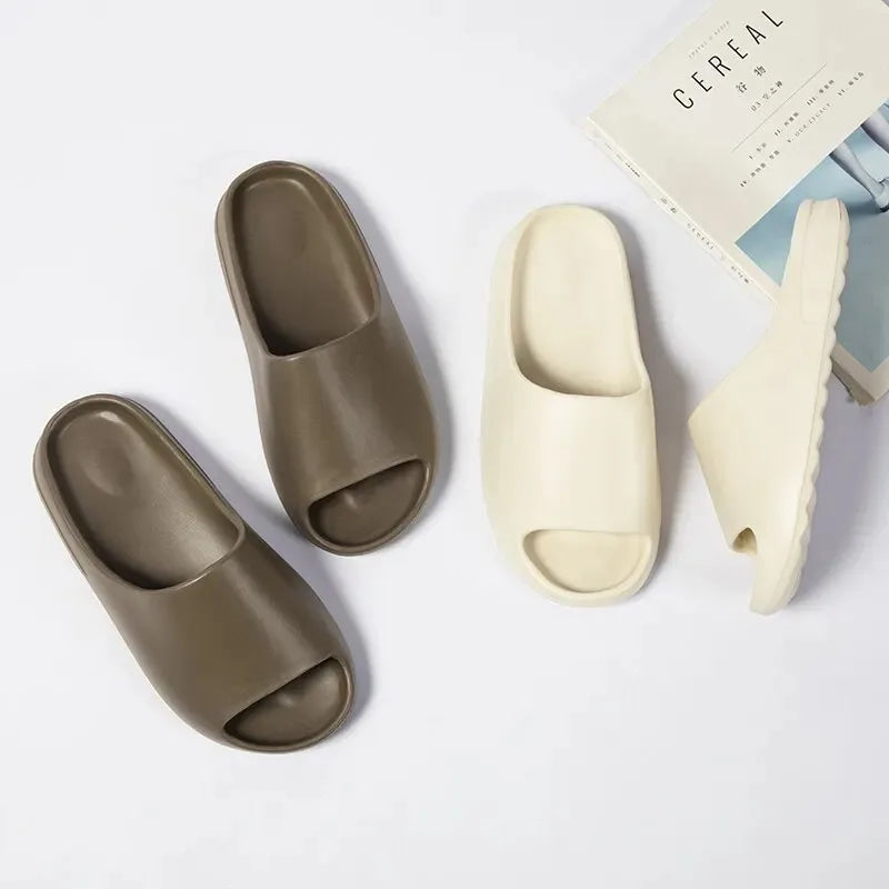 Summer Men Slippers Thick Bottom Fashion Style Platform Bathroom Slides NonSlip Trend Designer Shoes Female Flip Flops