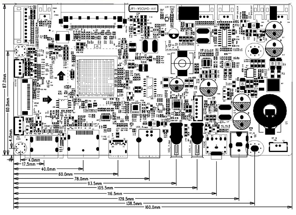 For iMac A1419 A2115 5K LCD Screen Driver Board LM270QQ1 LM270QQ2 Retinal Control Motherboard 5120*2880 QQHD HDMI DP Type-c