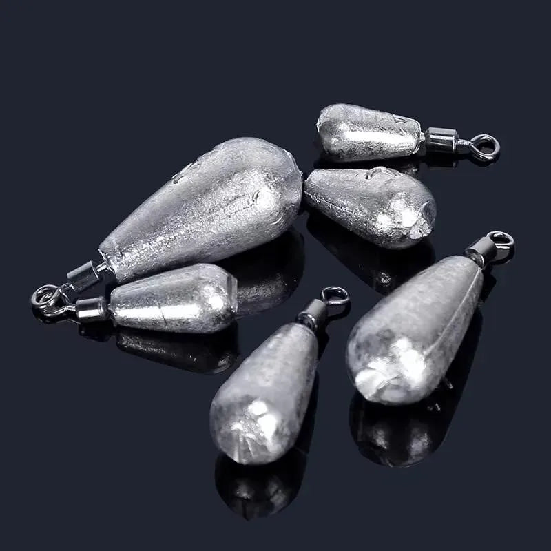 10pcs/lot Fishing Weight Sinker 3.5g 5g 7g 10g 14g 20g Water Drop Weights Fishing Tackle Accessories