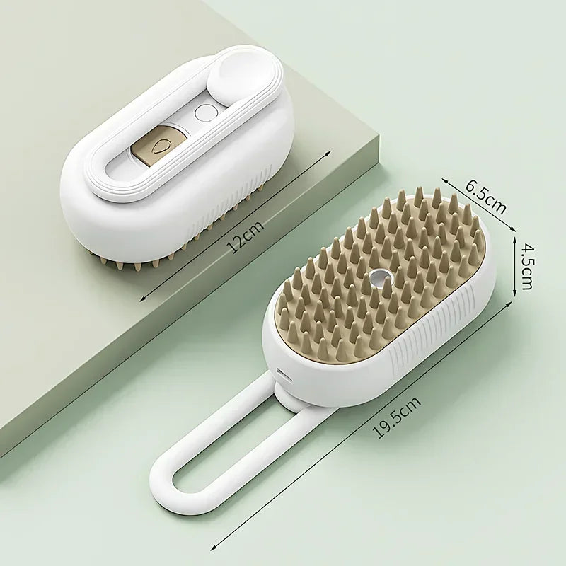 Steam Brush Cat Brush Cats Foldable Comb Pet Hair Brush Remover Pets Cleaning Steamy Spray Massage Comb 3in1 Grooming Supplies