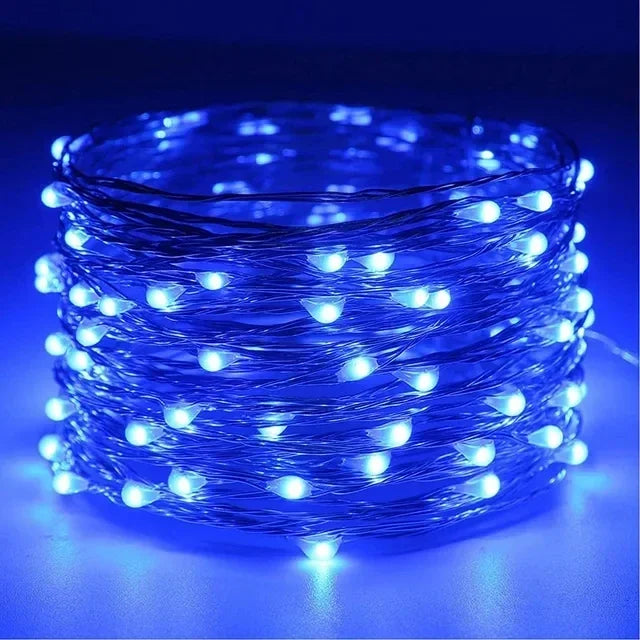 1/2/3/5/10/20M LED Fairy Lights Battery Powered Copper Wire String Lights For Bedroom Garden Party Wedding Christmas Decoration